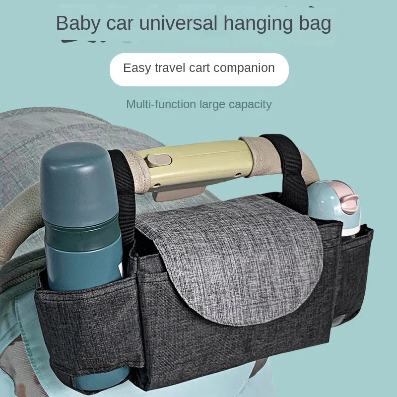 Stroller Organizer Bags Mommy Large Capacity Travel Handbag  Pram Diaper Bag With Insulated Cup Holder Detachable Phone Bag