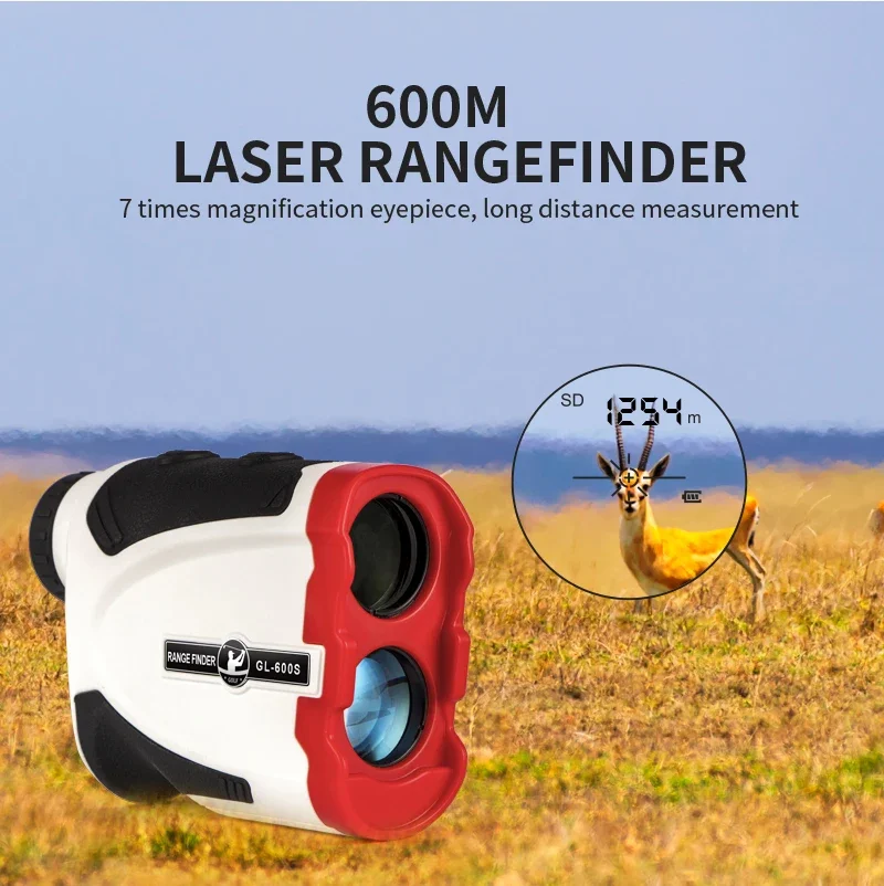 Boscriptions nouveau design GL-600S multifonction longue distance laser extérieure mètre 1000mrange finder chasse