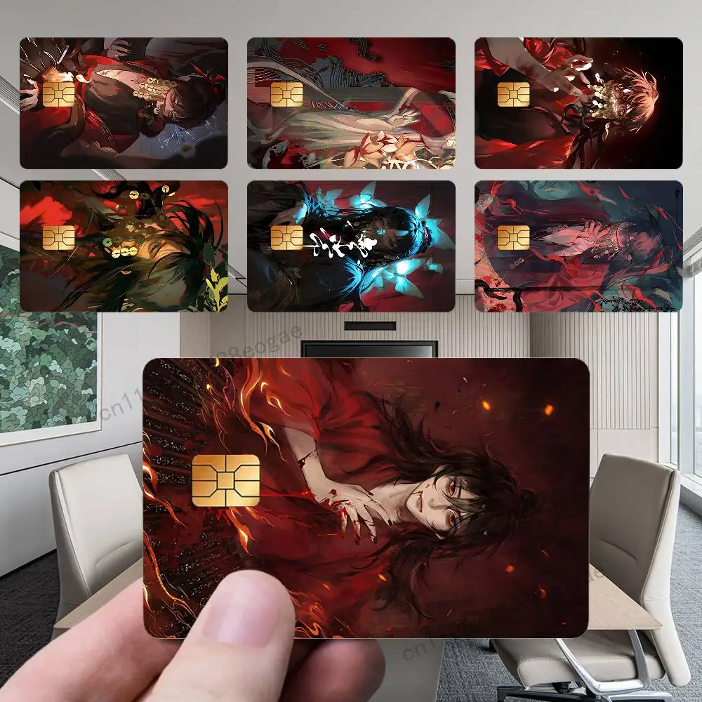 

Bizarre Immortal-li-Huowang Bank Credit Cards Bus Pass Stickers Cool Decoration Waterproof 4PCS Card Protective Film