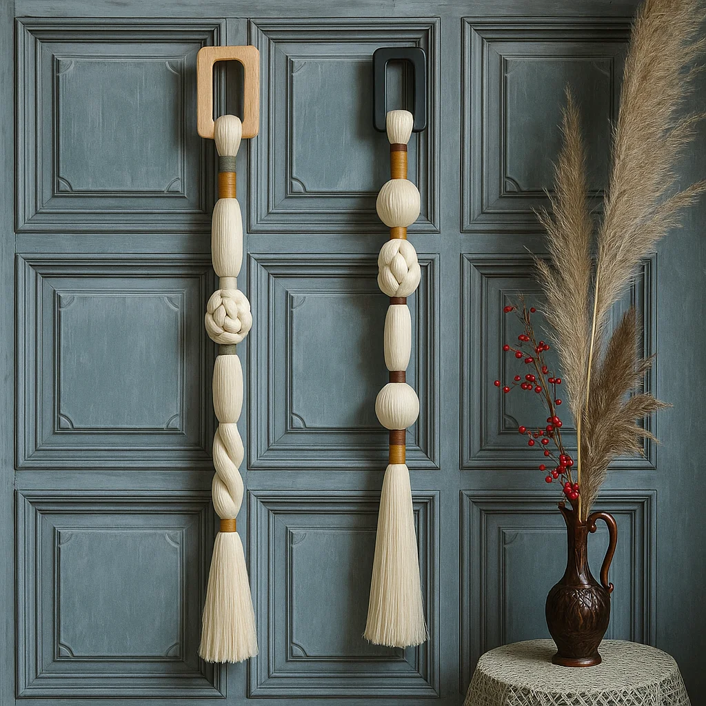 Boho Chic Art Decor Rope Knot Thick Polyester Luxury Woven Wall Hanging Decor For Wedding Or Living Room