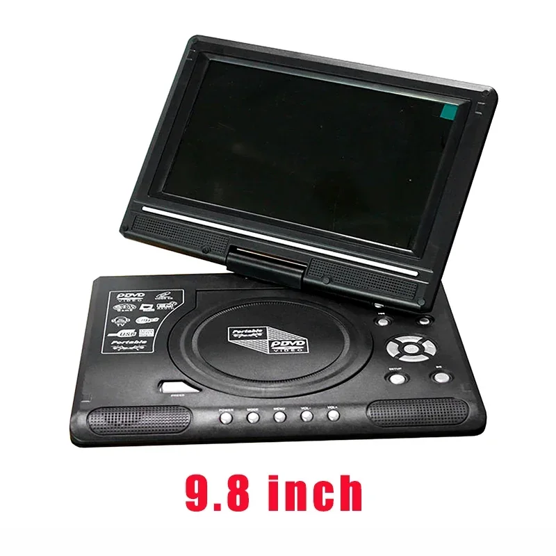 7.8inch/9.8inch 6:9 Widescreen 270° Rotatable LCD Screen Home Car TV DVD Player Portable VCD MP3 Viewer with Game Function