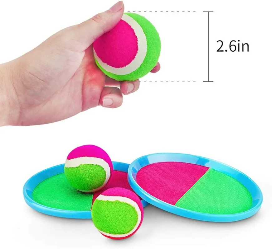 Toss and Catch Ball Game Buitenspeelgoed voor kinderen Kleverige doelbal voor kinderen Tuinspellen Strandspeelgoed voor jongens en meisjes van 3-12 jaar