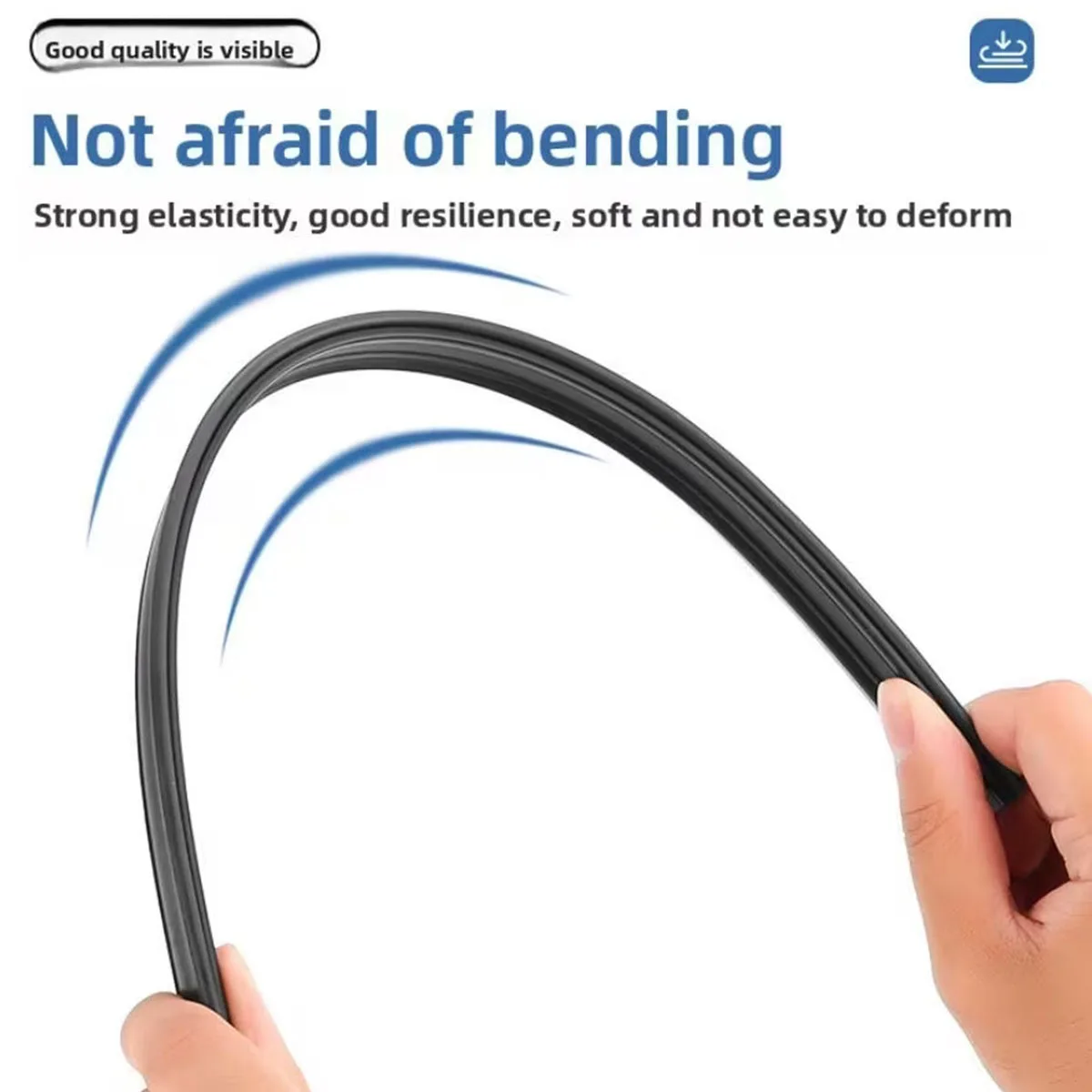 Car Wiper Rubber Strip Natural Rubber All-Weather High-Definition Silent Durable Car Windshield Wiper Blade Replacement Parts
