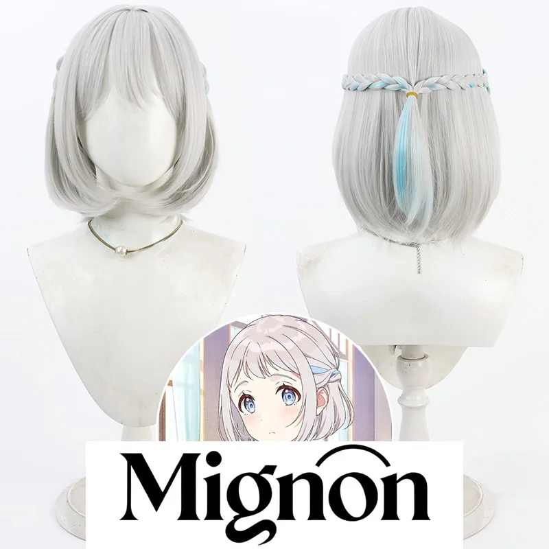 

The Idolmaster Gakuin Katsuragi Lilja cosplay wig silver Halloween gift