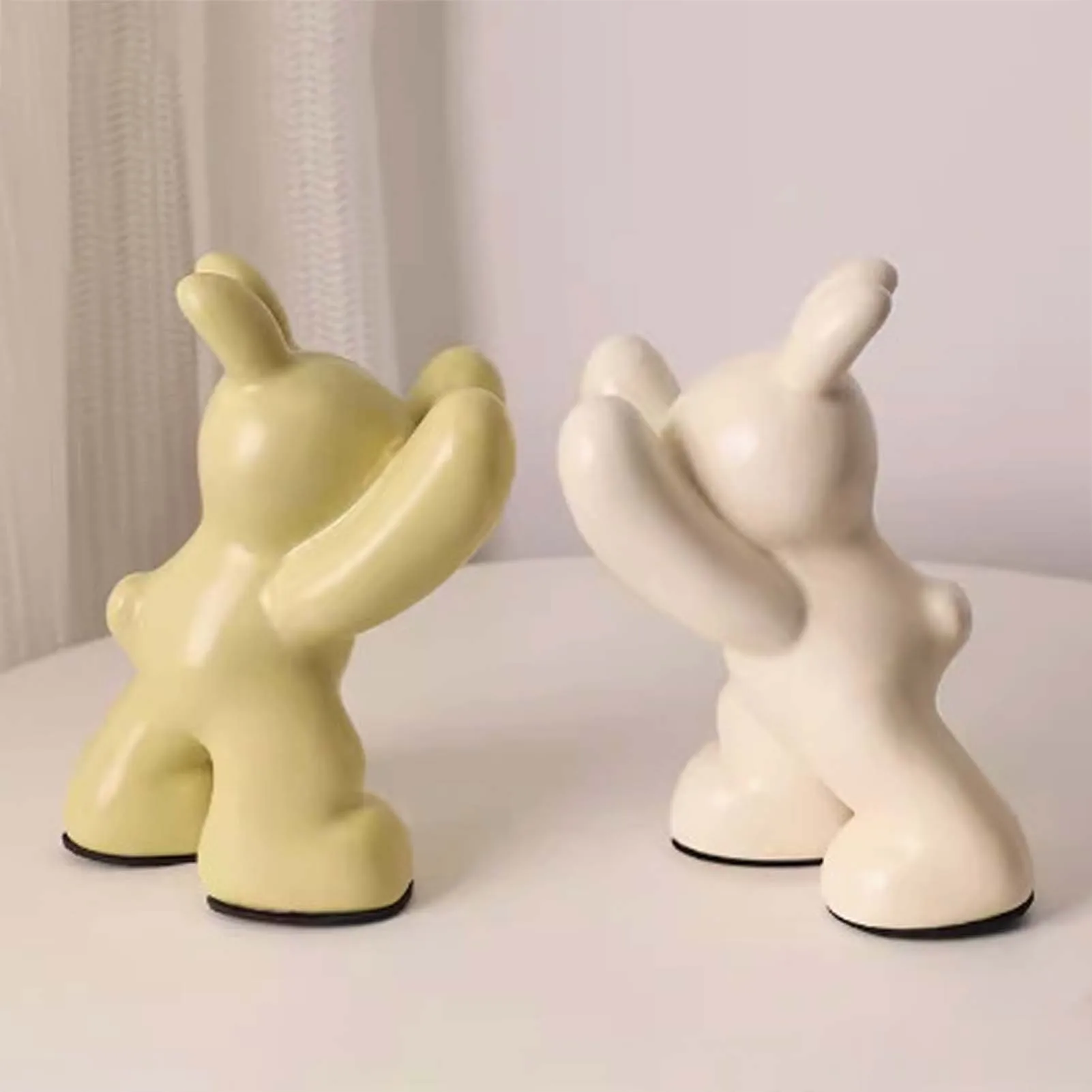 

Decorative Ceramic Book Ends Heavy Duty Bookends Functional Home Decor Suitable for Bookstore Salon