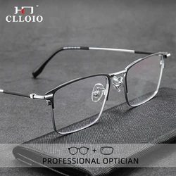 CLLOIO Ultralight Business Men Glasses Reading Glasses Anti Blue Light Myopia Prescription Glasses Hyperopia Optical Eyeglasses