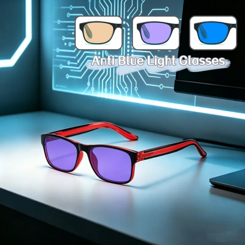 

Classic Square Frame Unisex Anti Blue Light Glasses Comfort Reduce Eye Strain Computer Gaming Glasses Daily Wear Eyeglasses