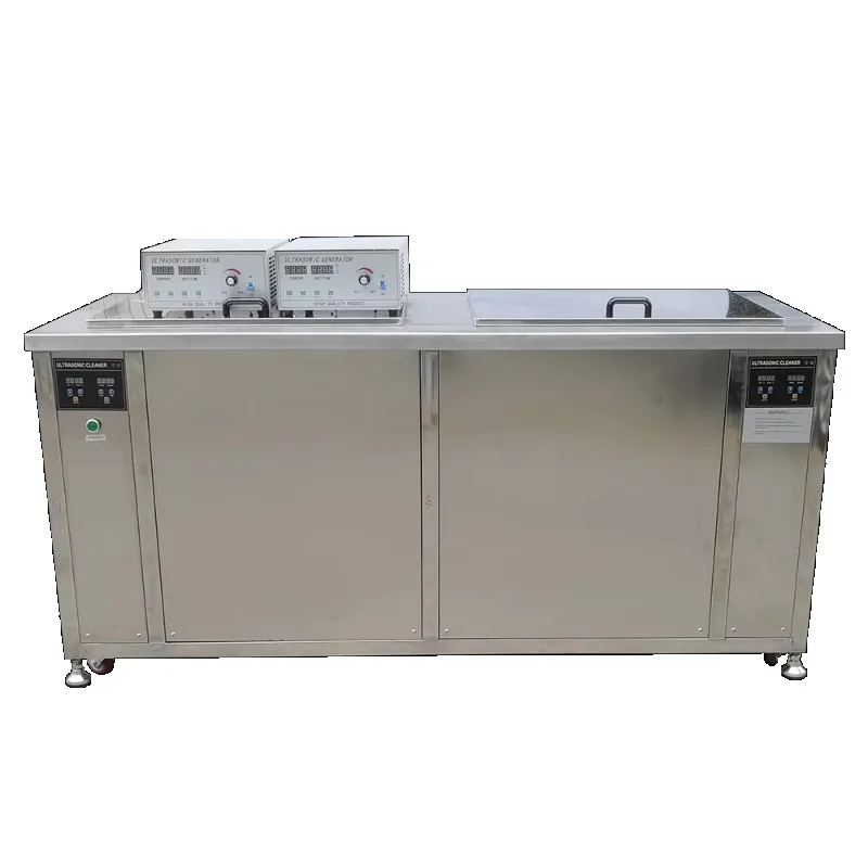 YG Customized Industrial Ultrasonic 108L 1500W Two Tanks Cleaning Tanks Ultrasonic Clean And Drying Tank Remove Degrease