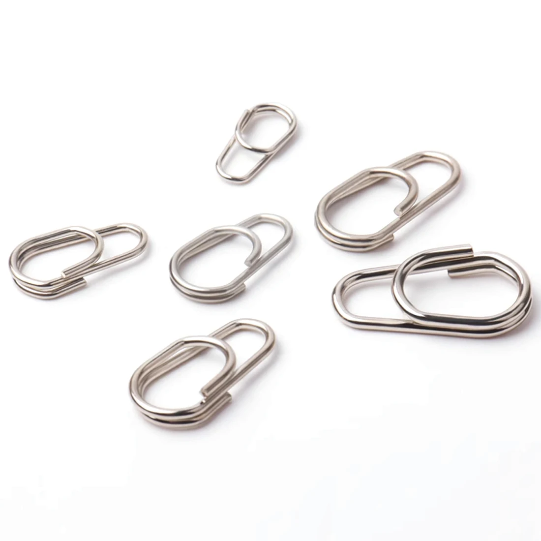 FishTrip 25er-Pack Schnellverschluss-Ovale Snaps aus Edelstahl für Angelköder, Silber – Detail 4