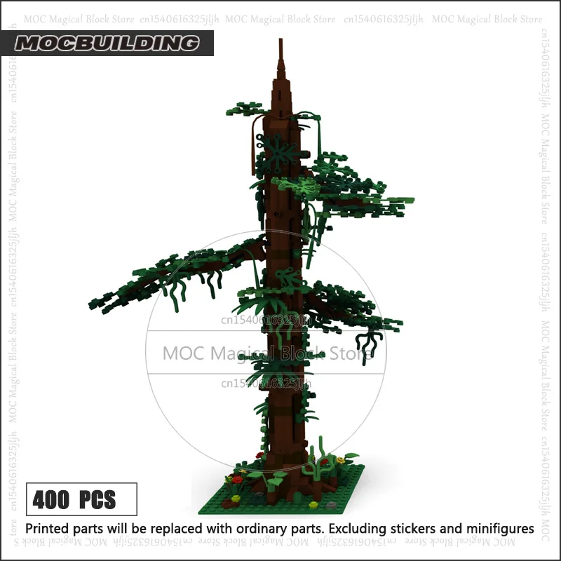 Filmscène Kasteel Bomen MOC Bouwsteen Dorp Diorama Display Model Technologie Bakstenen Architectuur Collectie Speelgoed Geschenken