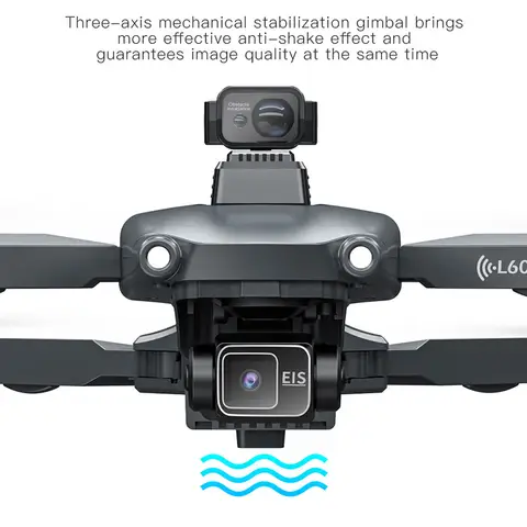 Drönare L600 PRO MAX 4K Professionell 5G GPS HD 3-axlig Gimbal Fotografering Borstlös Hopfällbar Quadcopter RC Avstånd 3KM Drönare Leksaker 10 best sales drönare 3 km - №2