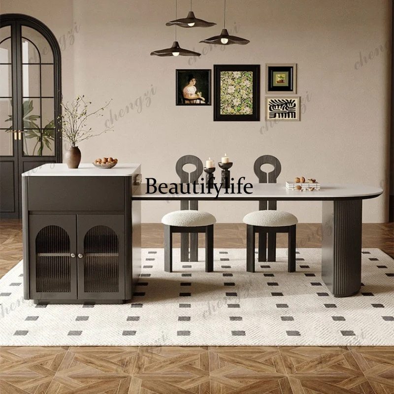 New Style Dining Tables Multi Functional Restaurant Storage Retro Dining Tables Indoors Hotel Home Furniture Mesa Comedor Lsdt