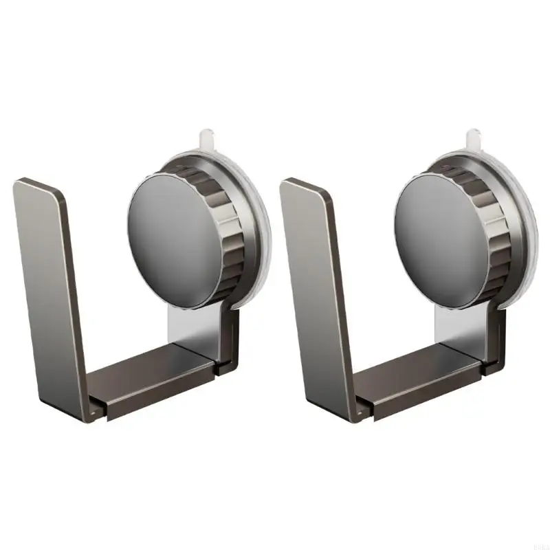 

Expandable Suction Cup Cookware Lid Organizers Wall Mount Kitchen Shelf 2pcs