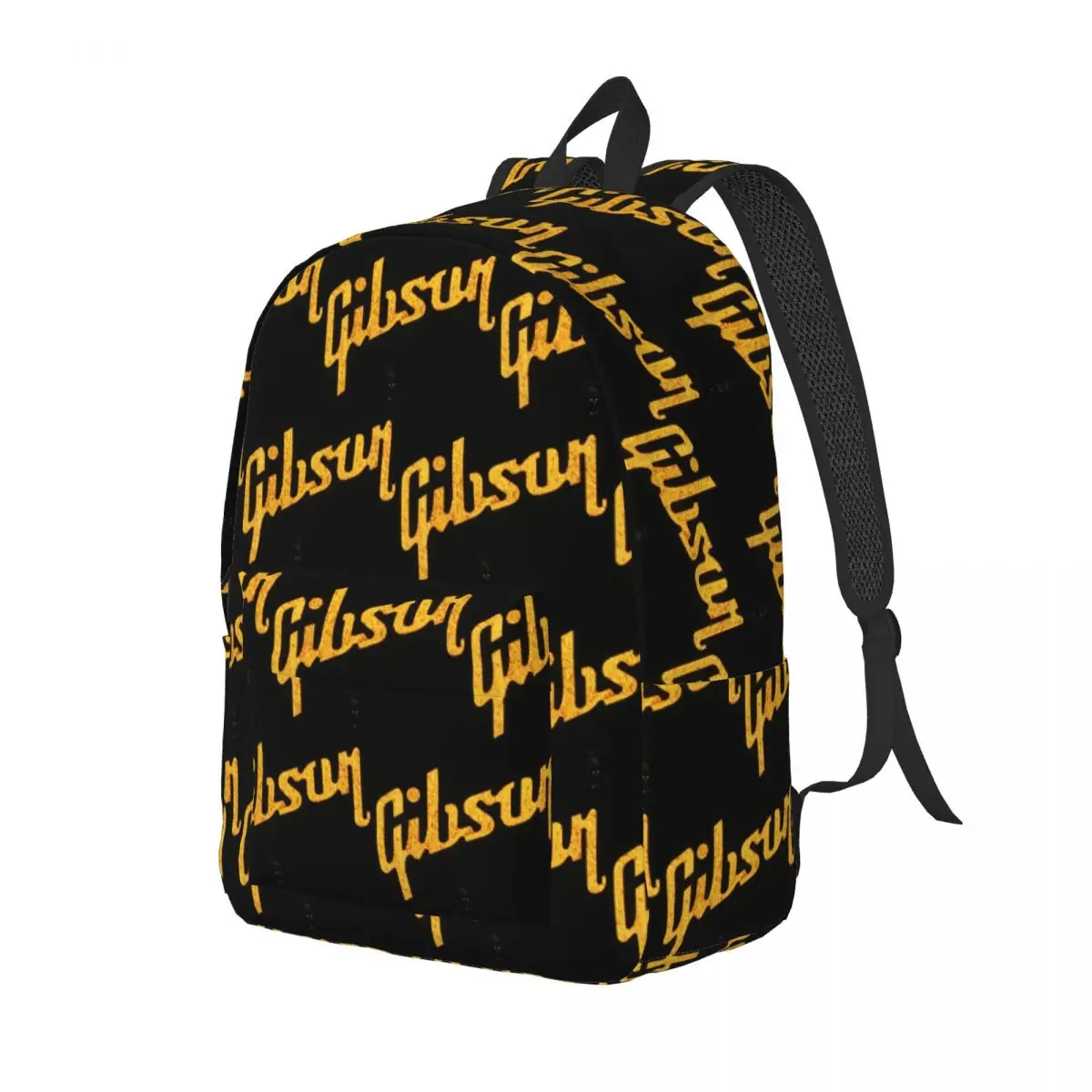 Gibson Music Logo Backpack Daypack Large Capacity Children BookBag School Bag Shoulder Bags for Men Women
