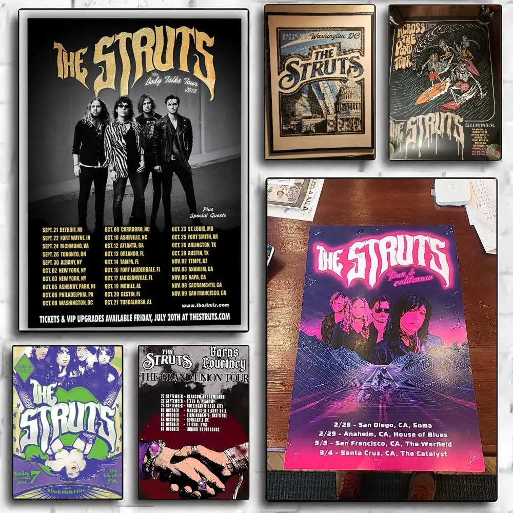 band T-The Struts-S Poster Minimalist Wall Sticker for Cafe Office Bar Home Decor and Gift