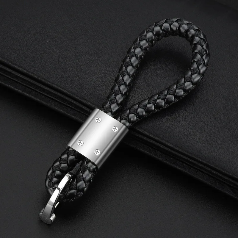 Car Custom Braided Rope Keyring Metal Keychain For Peugeot GT GTline 3008 308 T9 208 508 2008 Rifter 5008 207 206 408 108 4008