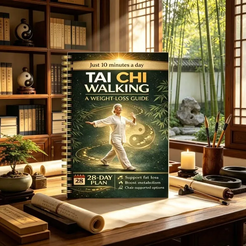 Tai Chi Walking Weight Loss Method for Elderly 28-Day Sequential Exercise Plan with Chair-Assisted Walking Low-Impact Workouts