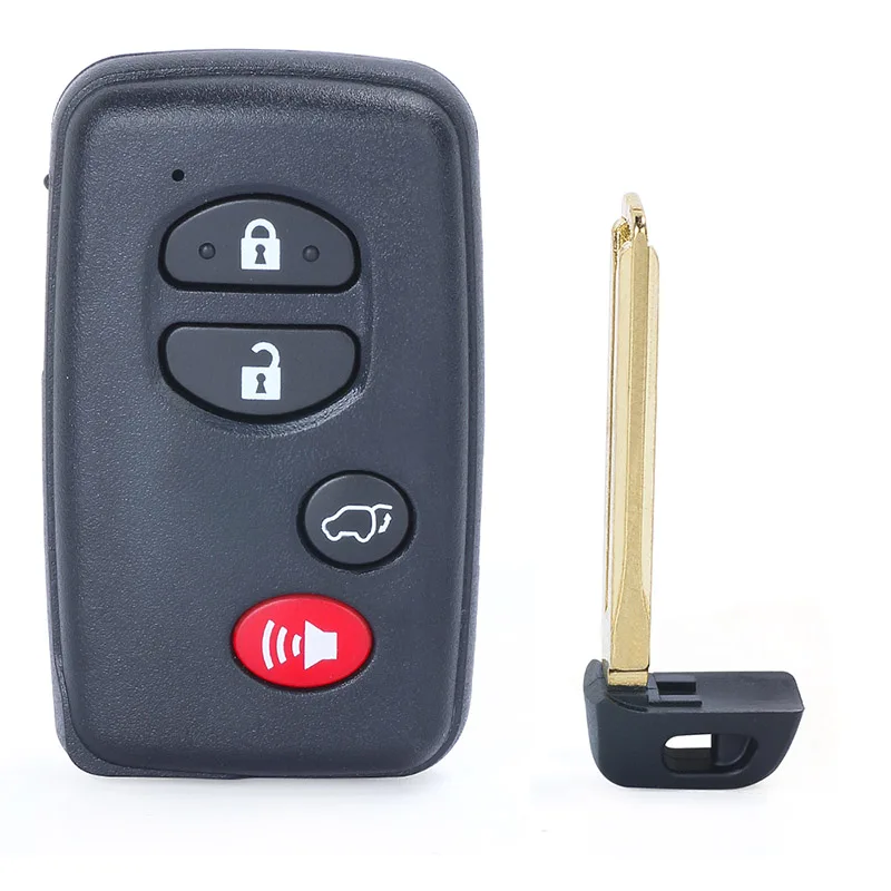 KEYECU 4 Buttons for Toyota Highlander 2007 2008 2009 2010 2011 2012 2013 Smart Remote Key Fob HYQ14AAB 271451-3370 271451-0140