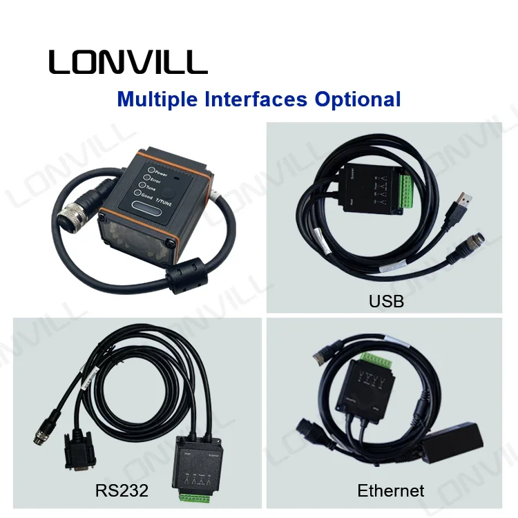 

LONVILL Reader Industrial Barcode Reader Ethernet Fixed Mount Qr Code Scanner,2d Industrial Barcode Scanner For Sale