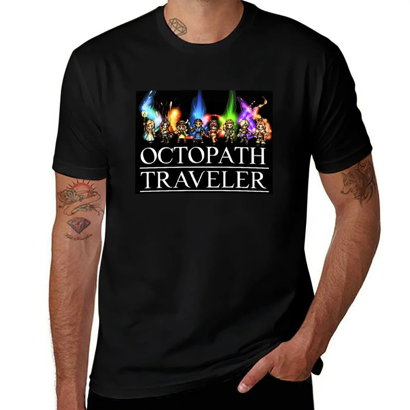 

Octopath Traveler T-Shirt blue archive cheap stuff mens graphic t-shirts