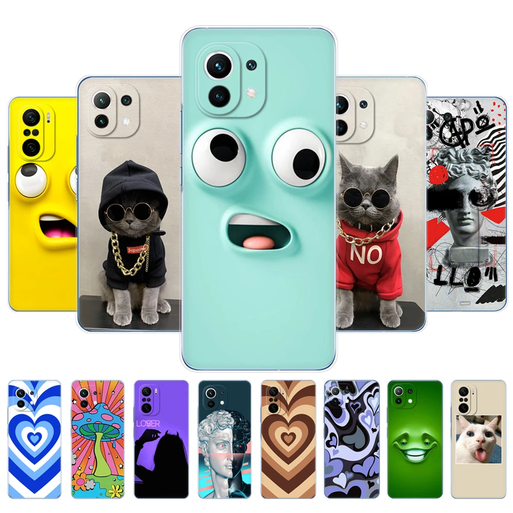 For xiaomi Mi 11 / Mi 11 Lite 5G NE 4G / Mi 11i / Mi 11 Ultra Case Phone Back cover For xiaomi11 i 11Lite Xiomi Mi11 Silicon TPU