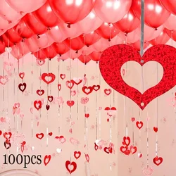 100pcs Wedding Birthday Party Decoration Decoration Balloon Rain Silk Sequin Pendant Wedding Supplies Wedding Room Decoration