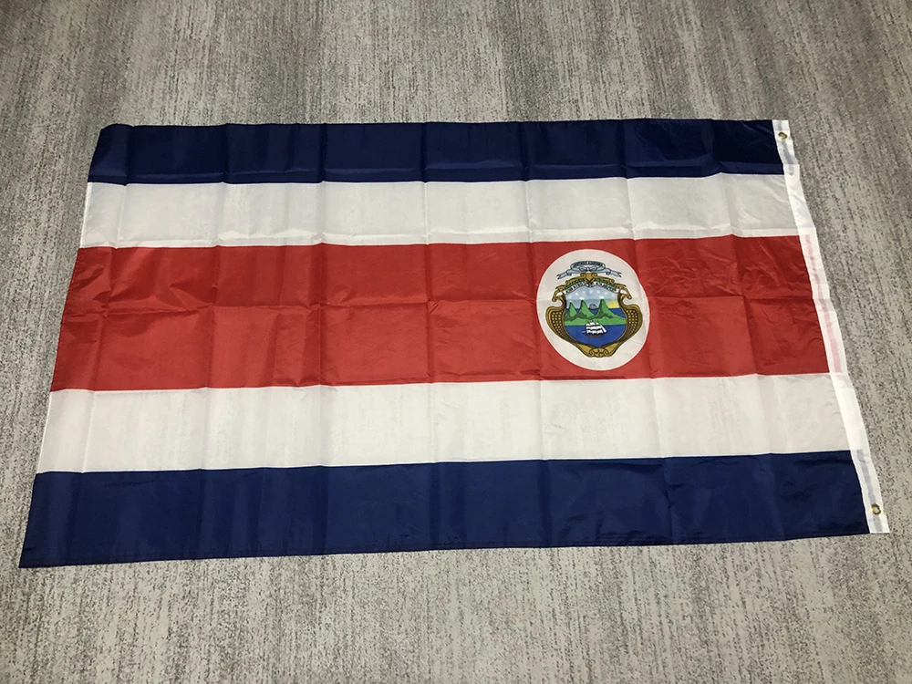 Costa Rica Flag 90x150cm 3x5fts high quality polyester double penetration Costa rica flag for home decoration activity flag