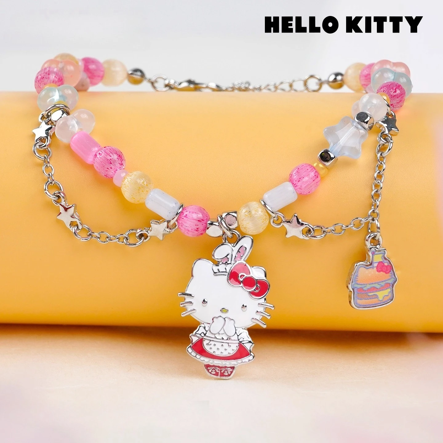 

Sanrio Hello Kitty Dessert Party Mystery Blind Box - Cute Kawaii Collectible Jewelry Accessories Set for Girls, Teens
