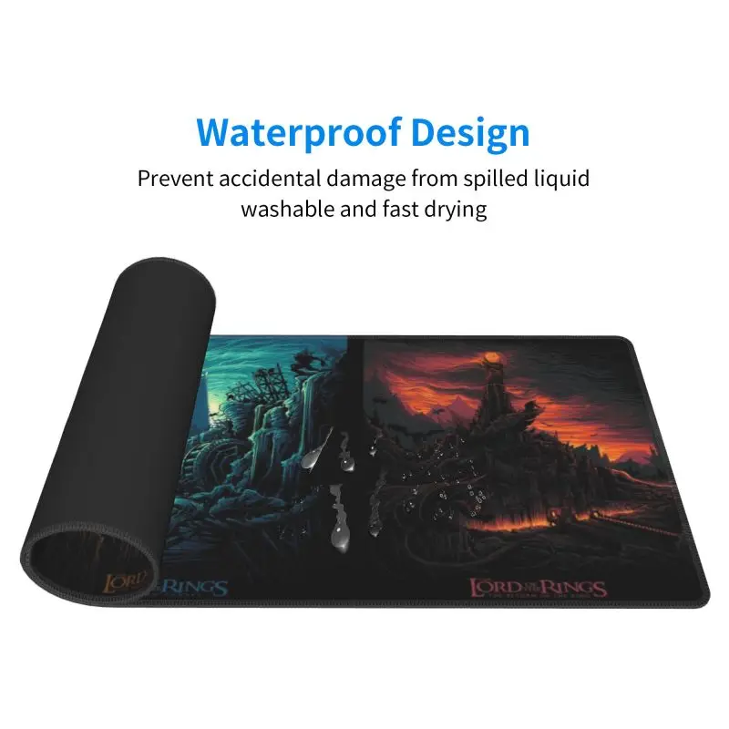 Large Size Computer Gamer L-lord The Rings Mousepad Boy Gift Padmouse Personality Mousepad Ergonomic Gadget Rubber Desk Mats XXL