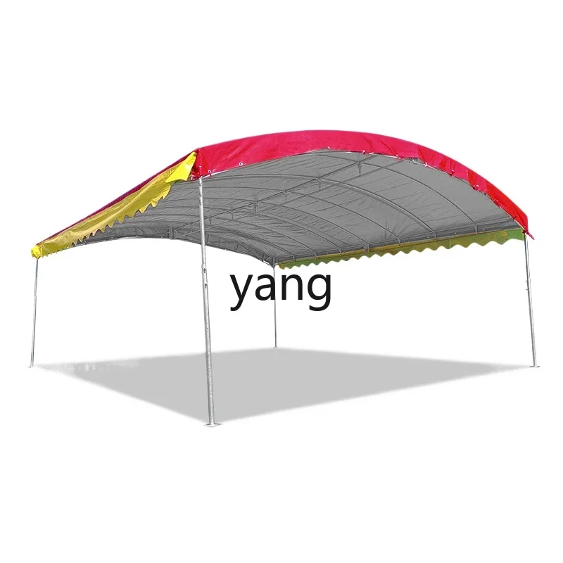 LMM， Rural Banquet Tent Oxford Cloth Red and White Wedding Canopy Parking Shed