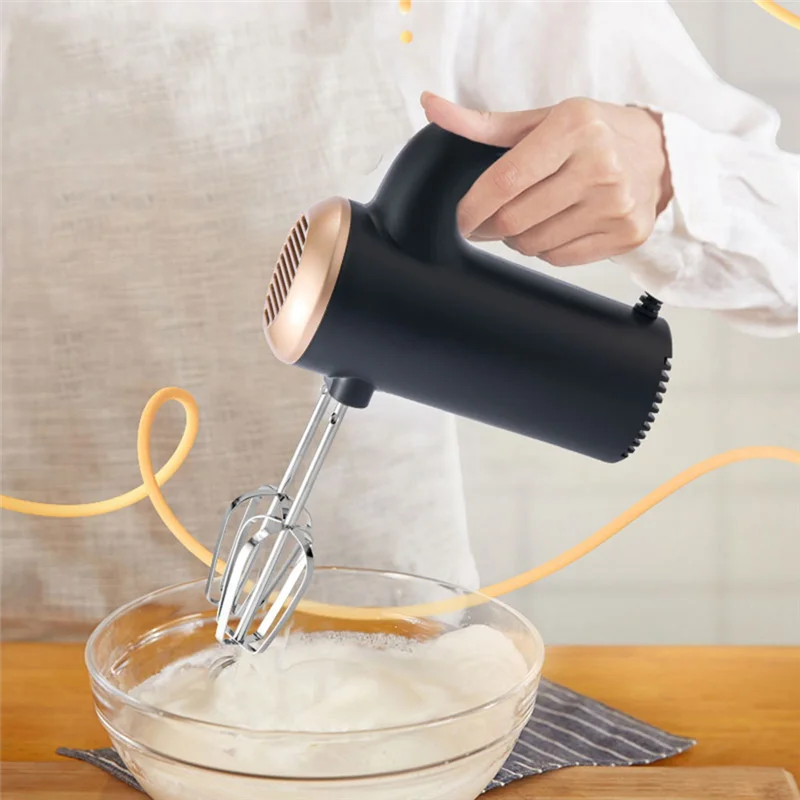 EMECE-Fully Automatic Handheld Egg Beater Household Electric Egg Beater Baking Small Whipper Cream Mixer EU Plug