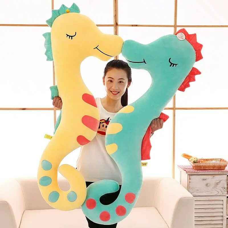 

19.6"-62.9" Plush Toy Doll Hippocampus Sleeping Long Pillow Cushion Gift Stuffed Animals