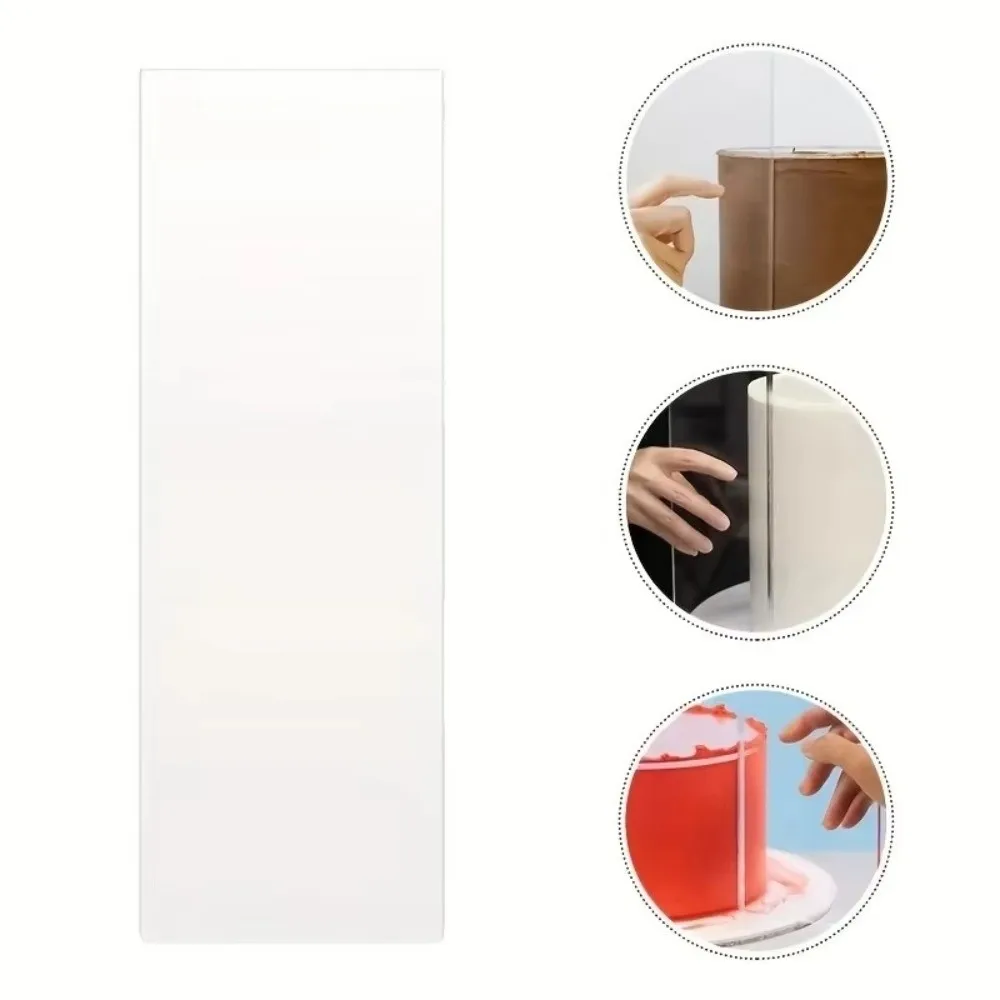 New Clear Cake Scraper Acrylic Cake Tools Frosting Scraper Rectangular Kitchen Accessories Cake Decorating Scraper