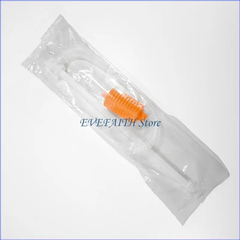 124B Flexible 55Cm Plastic Siphon Tube For Vehicle Maintenance Fluid Transfer