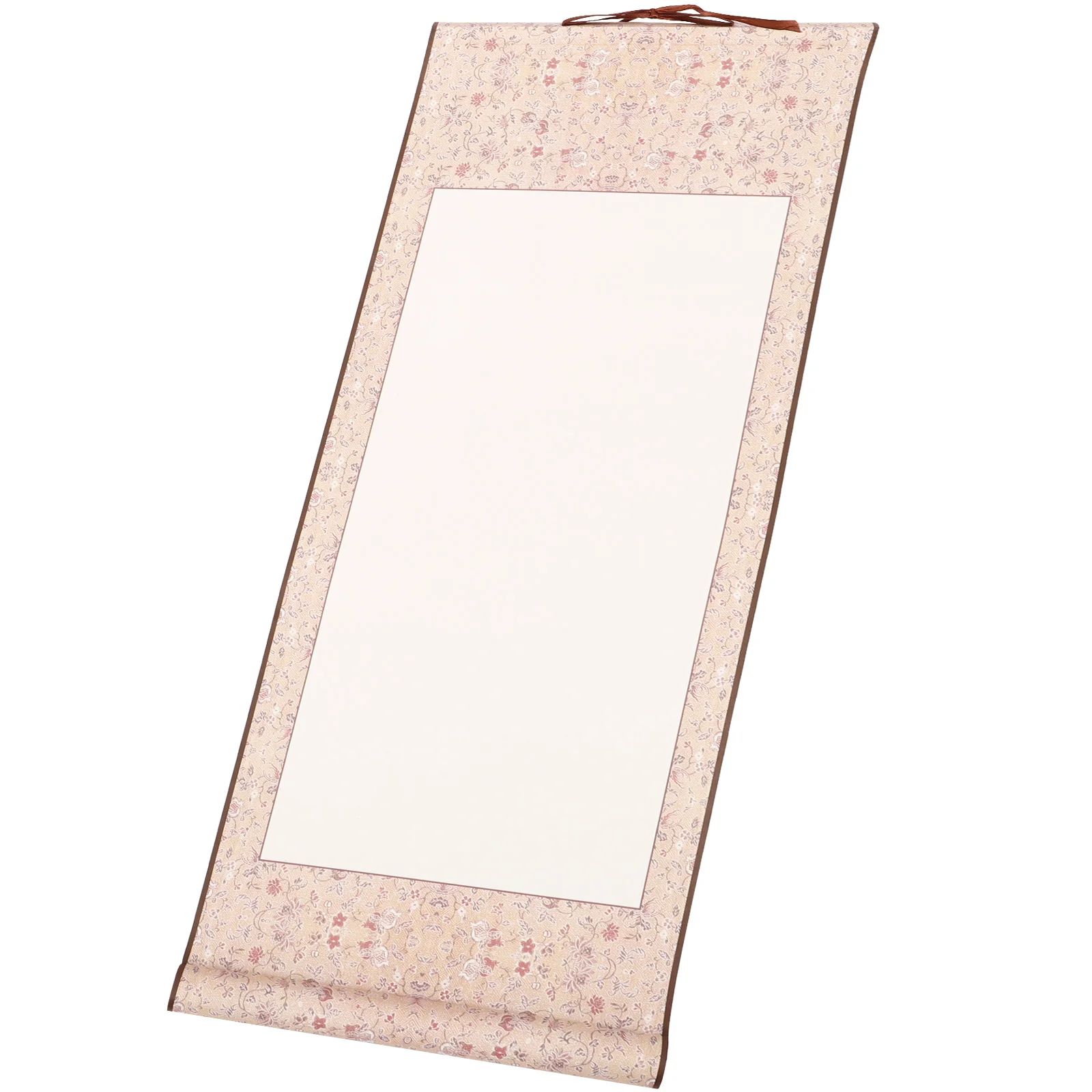 

Blank Scroll Calligraphy Practicing Paper Rice Vertical Axis Painting Wall Wooden Chinese