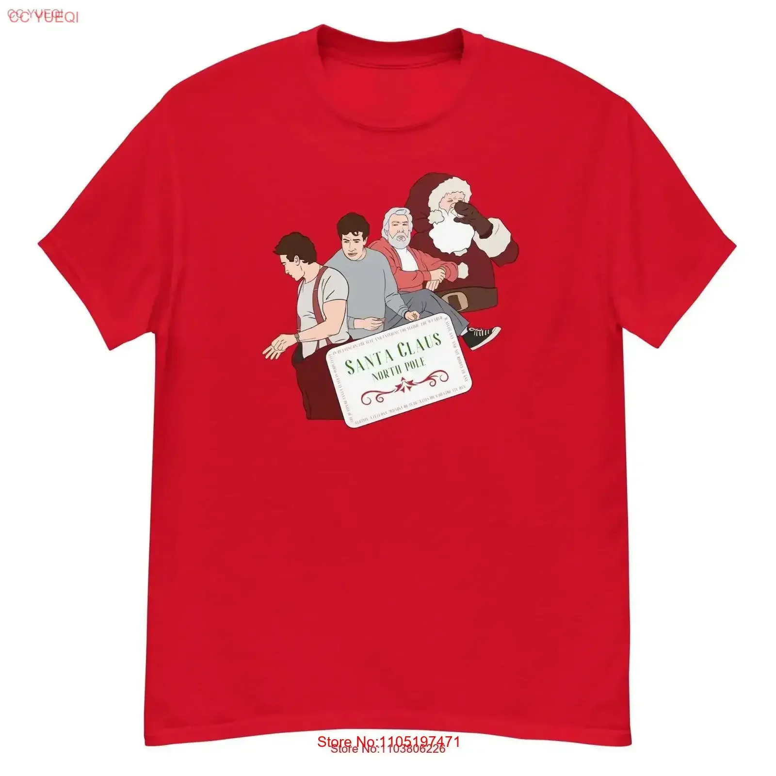 سانتا كلوز تي شيرت 90s عطلة عيد الميلاد فيلم كلوز قزم القطب الشمالي الأسرة ماجيك تيم ألين خمر غسلها امتدت #1