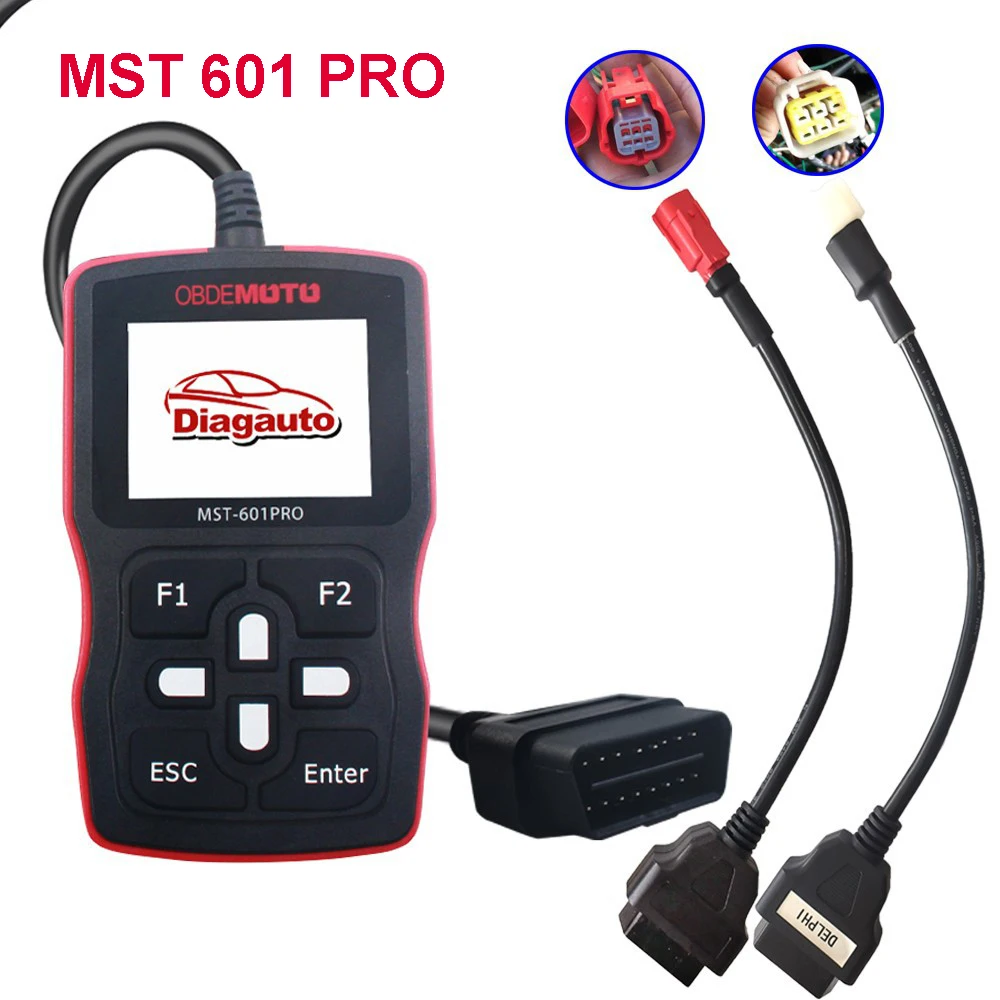 MST 601 PRO Motorcycle Scanner OBD2 Code Reader Automotive Diagnostic Tool Fit for Suzuki for Honda for Yamaha MST-601 Pro 5IN1