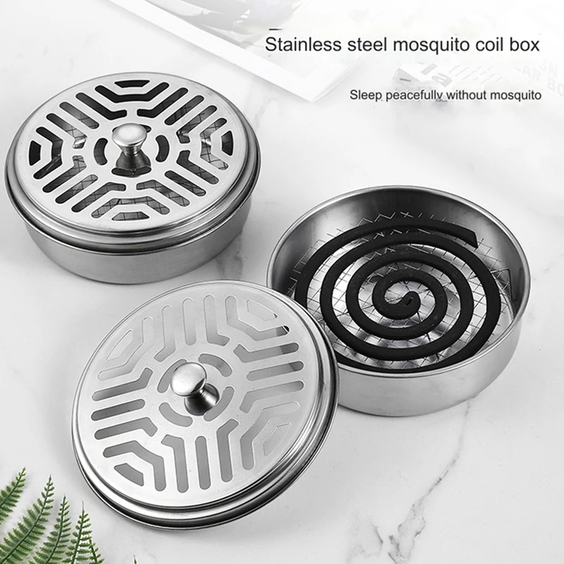 Stainless Steel Repellent Incense Plate Incense Holder Incense Plate Tray Incense Burner Box