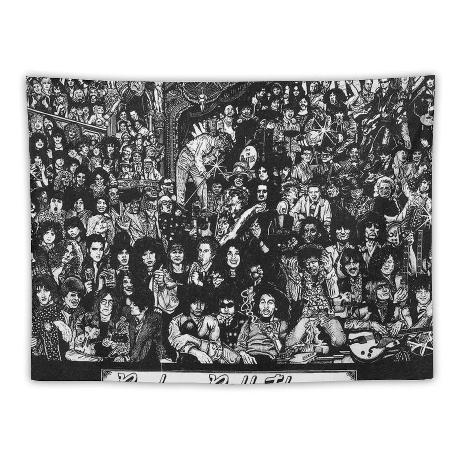 

Rock & Roll Theatre Tapestry Aesthetic Room Decor Aesthetic Tapestry