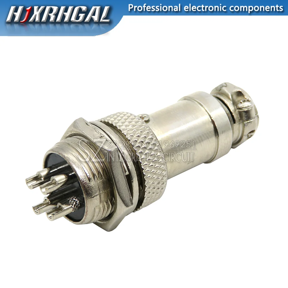 1Set GX16 2/3/4/5/6/7/8/9 Pin Male & Female 16mm ibuw Metal Circular Aviation Connector Socket Plug 2PIN 3PIN 4PIN 5PIN 6PIN