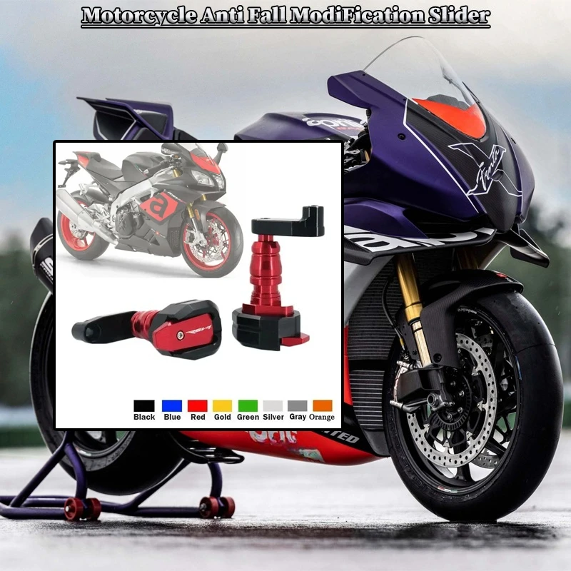 

Motorcycle Falling Protection Frame Slider Fairing Guard Crash Pad Protector For Aprilia RSV4 RR RF RSV4RR RSV4RF 2009-2017 2016