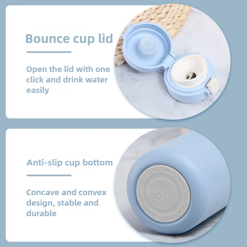 420 مللي سنوبي قوارير مفرغة 304 الفولاذ المقاوم للصدأ عرض درجة الحرارة كوب قارورة عازلة فراغ معزول زجاجة طالب الشاي زجاجة ماء