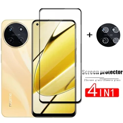 2Pcs Glass For Realme 11 Tempered Glass Realme 11 Sreen Protector HD Protective Phone Lens Film For Realme 11 Glass