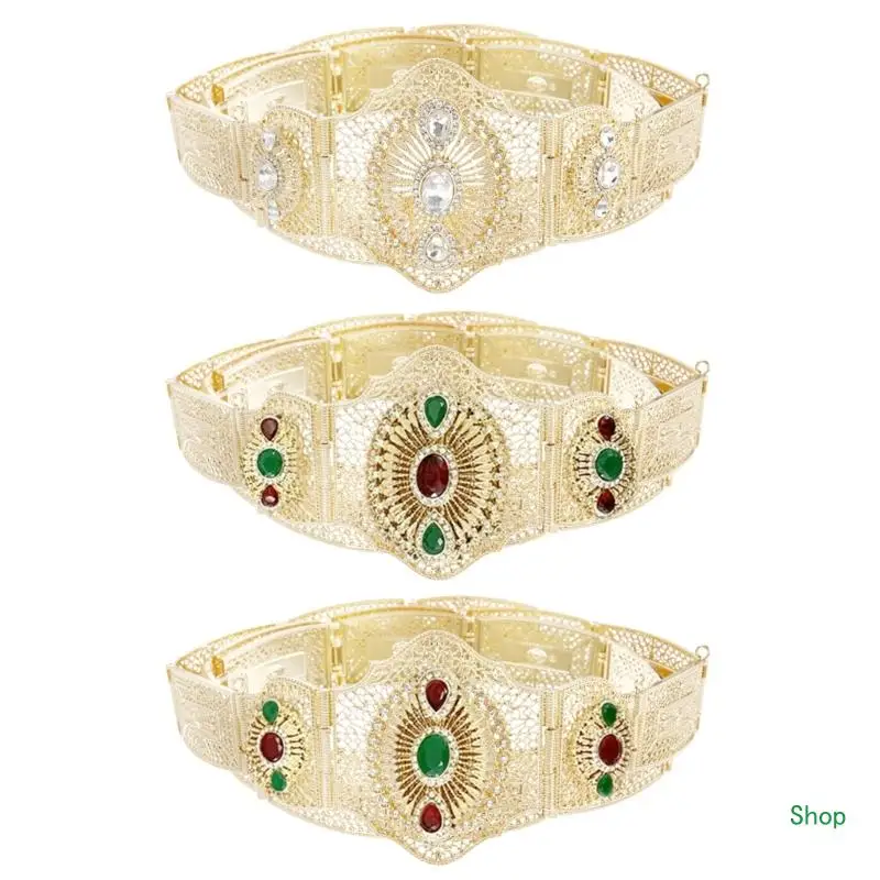 

Dropship Antique Waistband for Wedding Hollowed Moroccan Bride Belt Waist Accessories