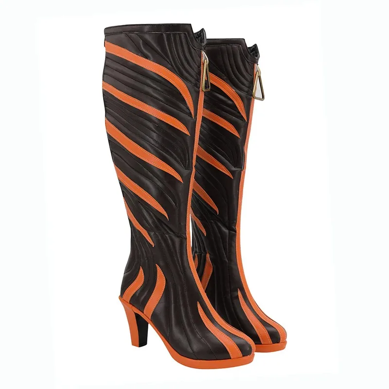 

2025: Enen Apex Legends Loba Andrade, ботинки для косплея, кожаная обувь на высоком каблуке по индивидуальному заказу, ролевая игра на Хэллоуин