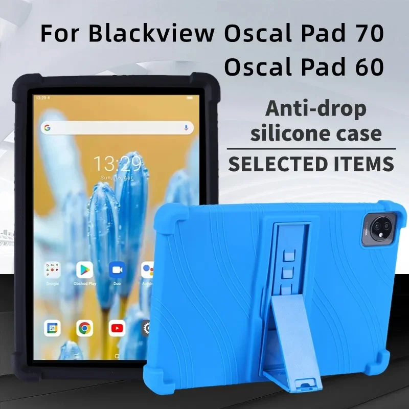 Para blackview oscal pad 70 10.1 Polegada tablet caso funda oscal pad 60 10.1 "à prova de choque airbags capa de silicone macio