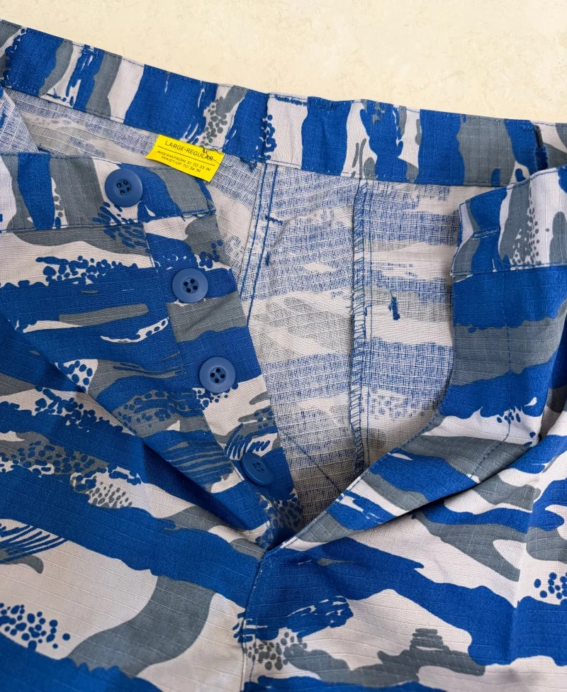 Blue Camouflage ACU Jacket Pants Set 6