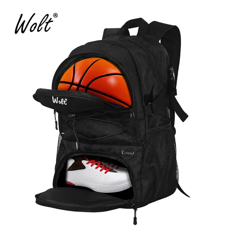 Basketball Backpack Large Sports Bag with Separate Ball holder & Shoes compartment, Best for Basketball, Soccer, Voll