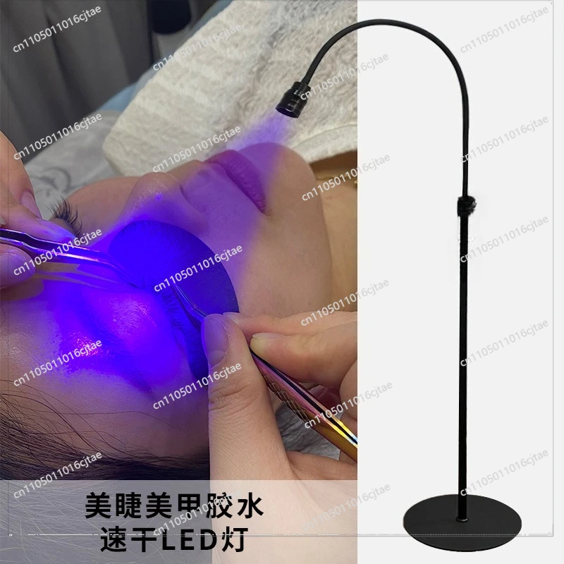 For UV Lamp UV Glue Curing Lamp Purple Light Eyelash Glue Quick-drying Lamp Regular Foot Step on Eyelashes