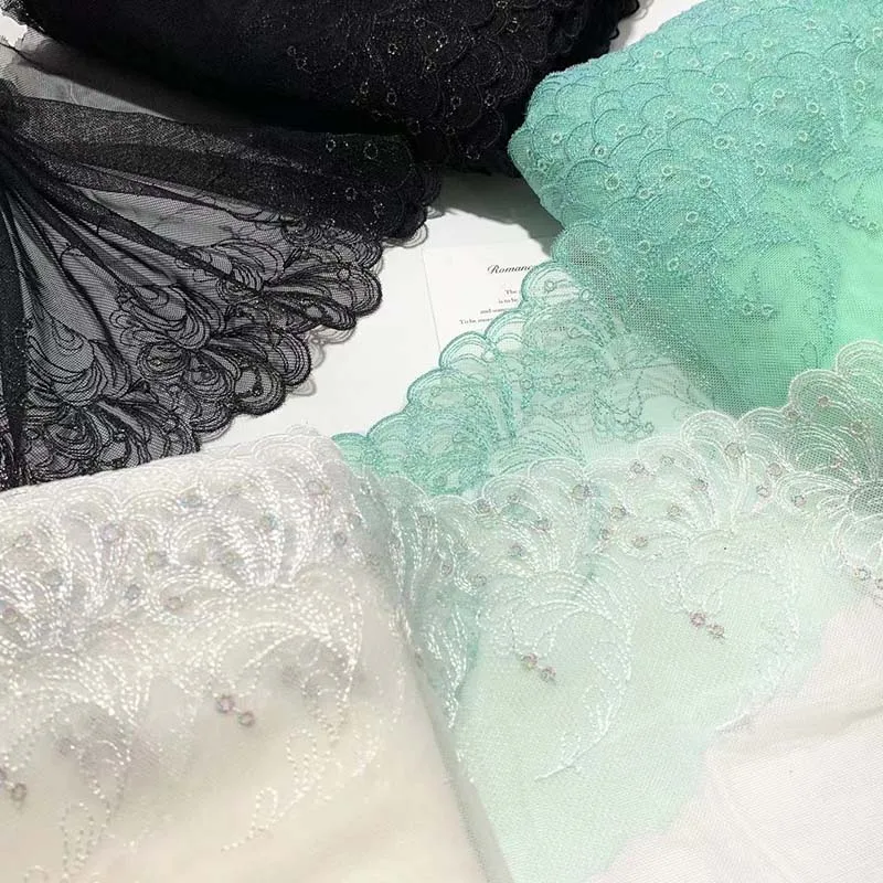 

15Yards Embroidered Mesh Lace Underwear Women Bra Dress Lace Fabric For Craft Trim Sewing Garment Accessories